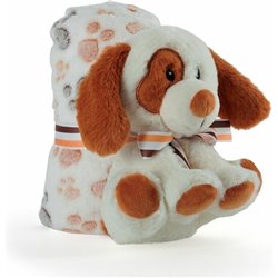 PELUCHE + MANTA SUAVE PERRITO DUFF 22CM