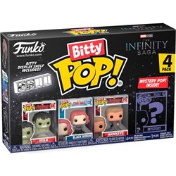 BLISTER 4 FIGURAS BITTY POP MARVEL THE INFINITY SAGA HULK