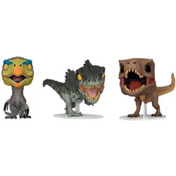 BLISTER 3 FIGURAS POP JURASSIC WORLD