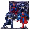 FIGURAS SUPERMAN + ARMORED BATMAN MULTIVERSE DC COMICS 18CM