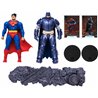 FIGURAS SUPERMAN + ARMORED BATMAN MULTIVERSE DC COMICS 18CM