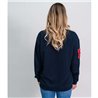 SUDADERA COTTON BRUSHED HARRY POTTER DARK BLUE