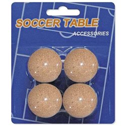 BLISTER 4 PELOTAS CORCHO FUTBOLIN 35 MM