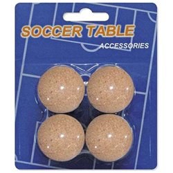 BLISTER 4 PELOTAS CORCHO FUTBOLIN 35 MM