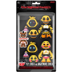 BISTER 2 FIGURAS SNAPS! FIVE NIGHTS AT FREDDYS TOY CHICA AND NIGHTMARE CHICA