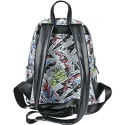 MOCHILA CASUAL MODA POLIPIEL MARVEL - GRIS PLATA 