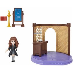 AULA ENCANTAMIENTOS MAGICOS + FIGURA HERMIONE HARRY POTTER 5CM