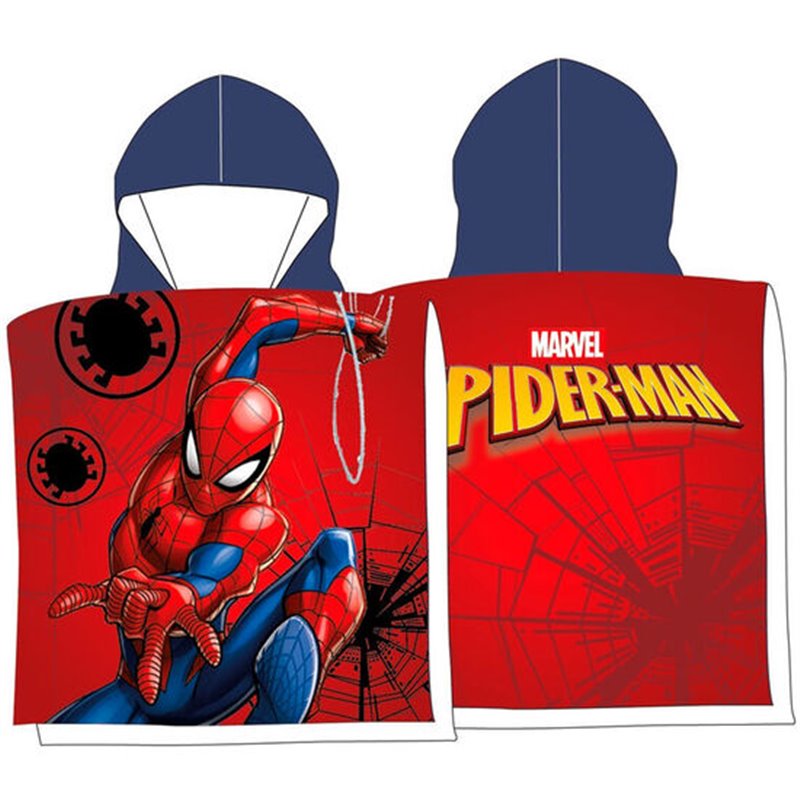 PONCHO TOALLA SPIDERMAN MARVEL MICROFIBRA