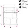 CASA DE MUÑECAS DE MADERA 80X31X112 CM
