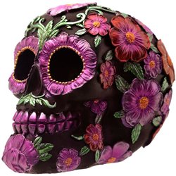 FIGURA CALAVERA DIA DE LOS MUERTOS FLORAL SURTIDO