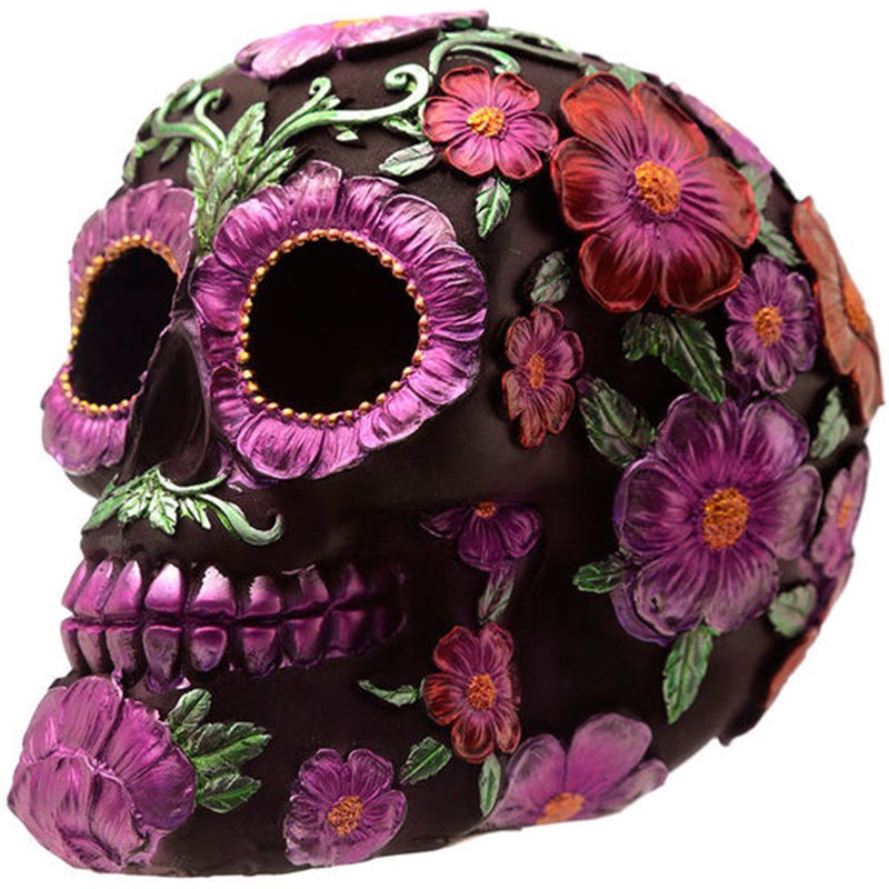 FIGURA CALAVERA DIA DE LOS MUERTOS FLORAL SURTIDO