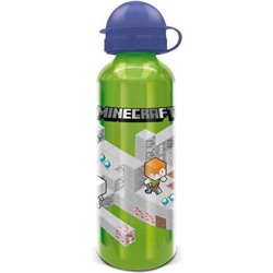 BOTELLA DE ALUMINIO ALTA MINECRAFT ISOMETRIC 530 ML