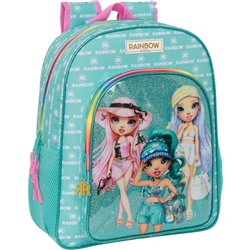 MOCHILA JUNIOR ADAPT.CARRO RAINBOW HIGH "PARADISE"