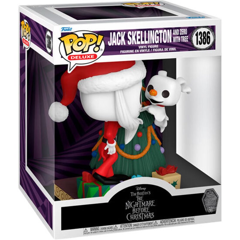 FIGURA POP DELUXE DISNEY PESADILLA ANTES DE NAVIDAD 30TH ANNIVERSARY JACK SKELLINGTON AND ZERO