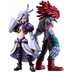 SET 2 FIGURAS BRING ARTS KUJA Y AMARANT CORAL FINAL FANTASY IX 16-18CM