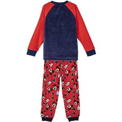 PIJAMA LARGO CORAL FLEECE APLICACIONES MICKEY