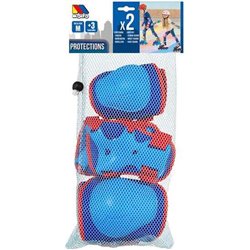 SET DE PROTECCIONES AZUL 6 PIEZAS TALLA M.