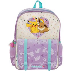 MOCHILA FLOWERS POKEMON 42CM ADAPTABLE