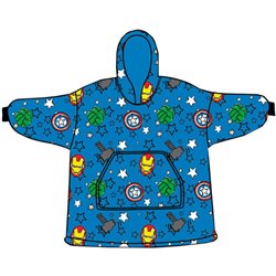 BATA SUDADERA OVERSIZE LOS VENGADORES AVENGERS MARVEL CORAL INFANTIL