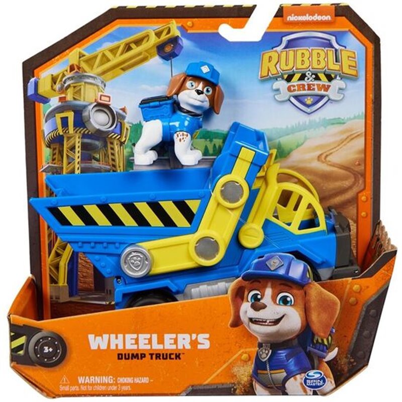 VEHICULO CLASICO WHEELER EQUIPO RUBBLE PATRULLA CANINA PAW PATROL