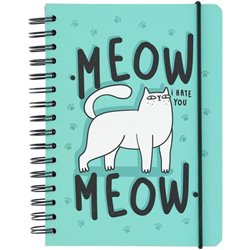 CUADERNO A5 MEOW MEOW