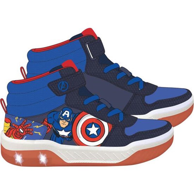 DEPORTIVA SUELA PVC CON LUCES AVENGERS