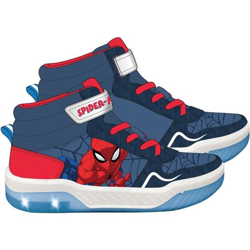 DEPORTIVA SUELA PVC CON LUCES SPIDERMAN