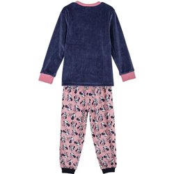 PIJAMA LARGO CORAL FLEECE APLICACIONES MINNIE