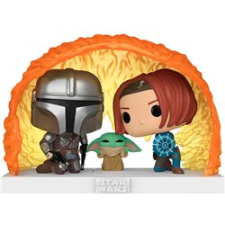 FIGURA POP MOMENTS STAR WARS THE MANDALORIAN GROGU FORCE BARRIER