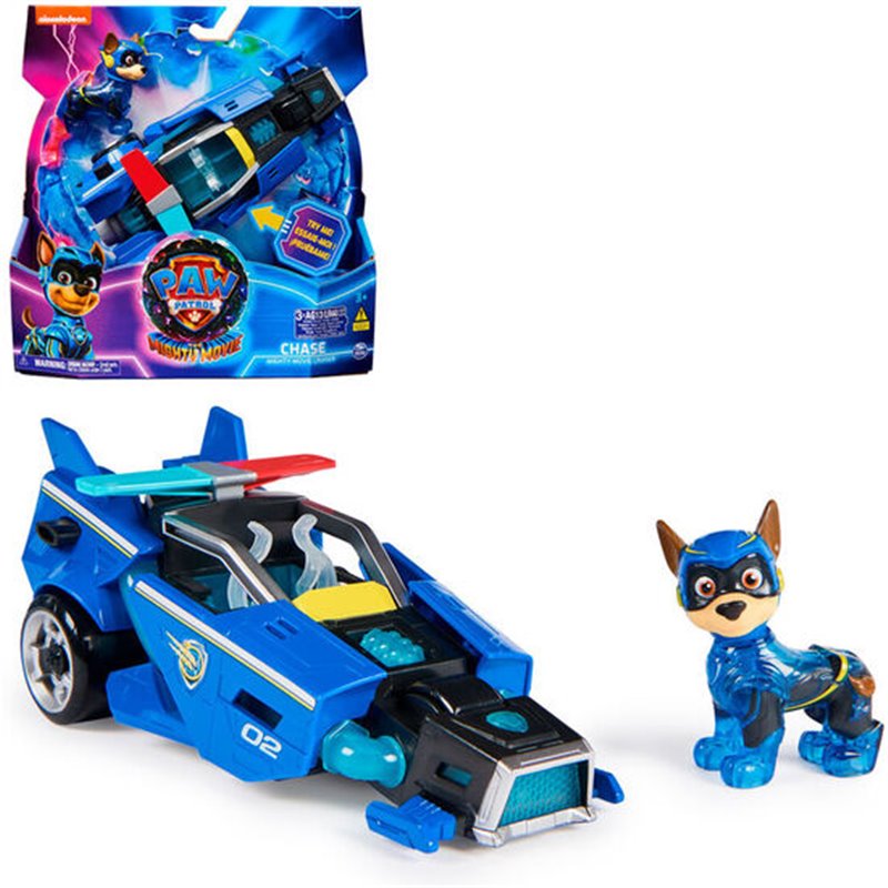 VEHICULO CHASE MIGHTY MOVIE PATRULLA CANINA PAW PATROL