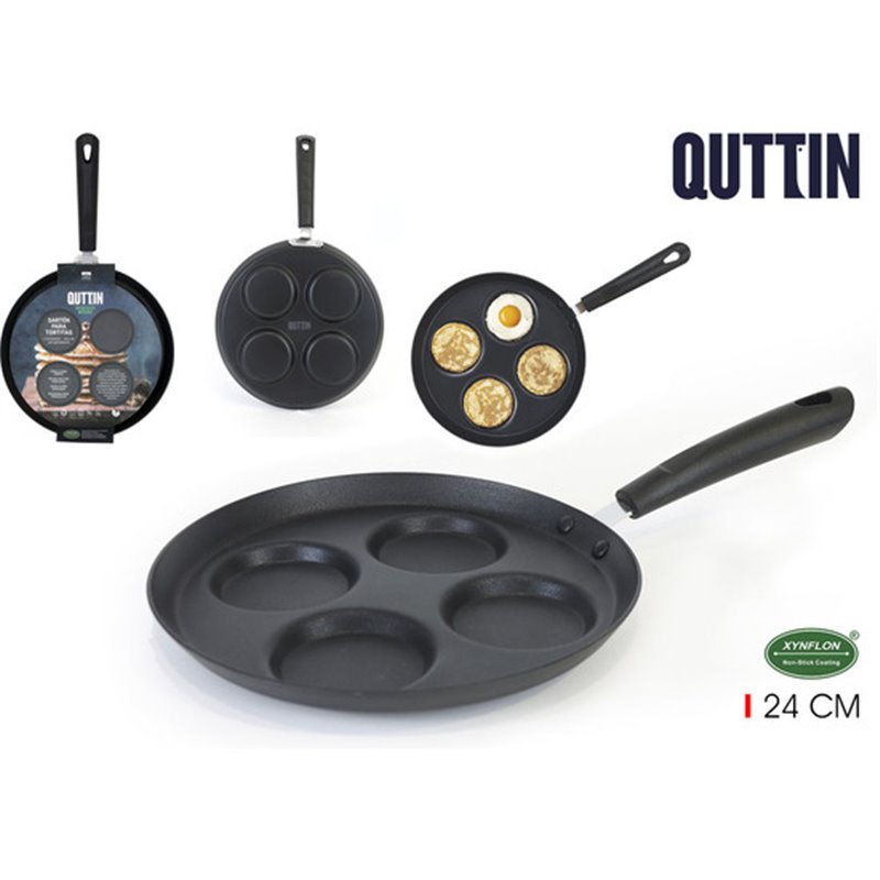 SARTEN PARA TORTITAS 4 UNDS 24CM QUTTIN