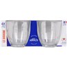 EK SET 4 VASOS TRANSPARENTE 220CC GIGOGNE