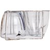 EK SET 4 VASOS TRANSPARENTE 220CC GIGOGNE