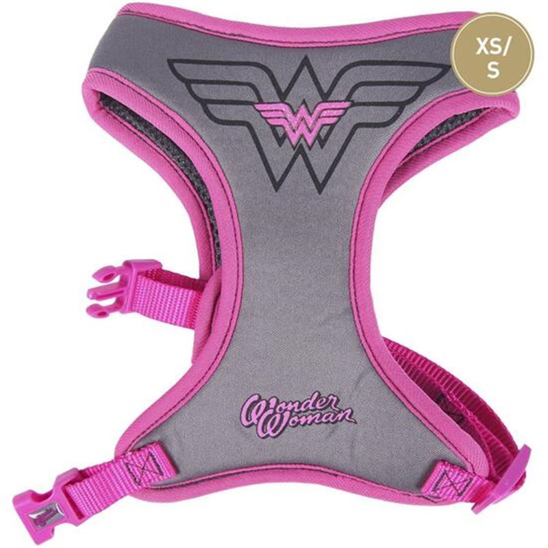 ARNÉS PARA PERROS XS/S WONDER WOMAN DARK PINK