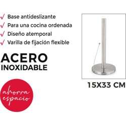 PORTARROLLO COCINA ACERO - Teknashop Ltd