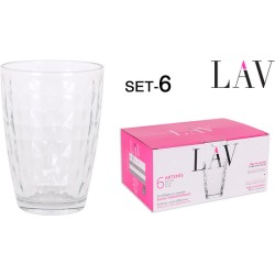 SET 6 VASOS 415CC NEW ARTEMIS - Teknashop Ltd