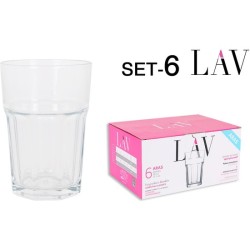 SET 6 VASOS REFRESCO 365CC ARAS - Teknashop Ltd