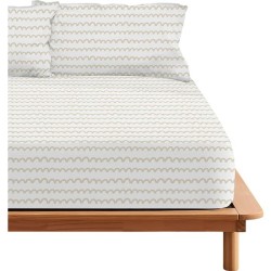 BAJERA VITORIA BEIG 100% ALGODÓN PARA CAMA DE 135/140 - Teknashop Ltd