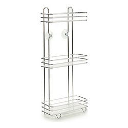 Bathroom Shelves Silver Metal Transparent Plastic (14 x 60 x 27 cm) (S3606063) - Teknashop Ltd