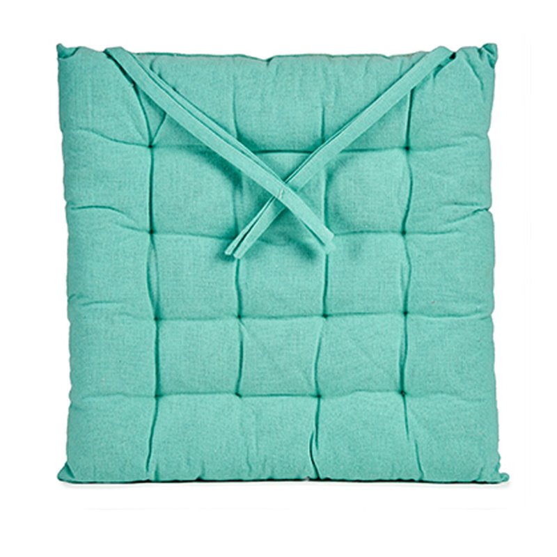 Chair cushion 40 x 5,5 x 40 cm Turquoise (S3607506) - Teknashop Ltd