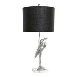 Desk lamp DKD Home Decor Black Silver Polyester Acrylic Resin 220 V 60 W (33 x 33 x 74 cm) (S3014557) - Teknashop Ltd