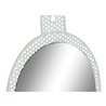 Wall mirror DKD Home Decor White Pink Metal Crystal 22 x 1,5 x 40 cm (2 Units) (S3014018) - Teknashop Ltd