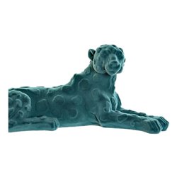 Decorative Figure DKD Home Decor Green Pink Resin Flocked Lion 26,5 x 9 x 11 cm (S3016860) - Teknashop Ltd