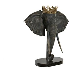 Decorative Figure DKD Home Decor Resin Elephant (49 x 26.5 x 57 cm) (S3016951) - Teknashop Ltd