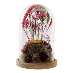 Decorative Figure DKD Home Decor Crystal Flowers MDF Wood (17 x 17 x 26 cm) (S3013877) - Teknashop Ltd