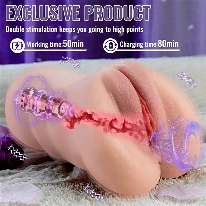 Sora Vagina and Anus with Vibration, Thrusting and APP 1.54 kg - SQ-MAR60162 - Teknashop Ltd
