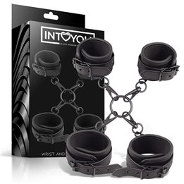Wrist and Ankle Cuffs Set Vegan Leather - BS-092 - Teknashop Ltd
