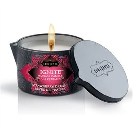 KAMASUTRA - STRAWBERRY DREAMS MASSAGE CANDLE 170 GR - D-211219 - Teknashop Ltd