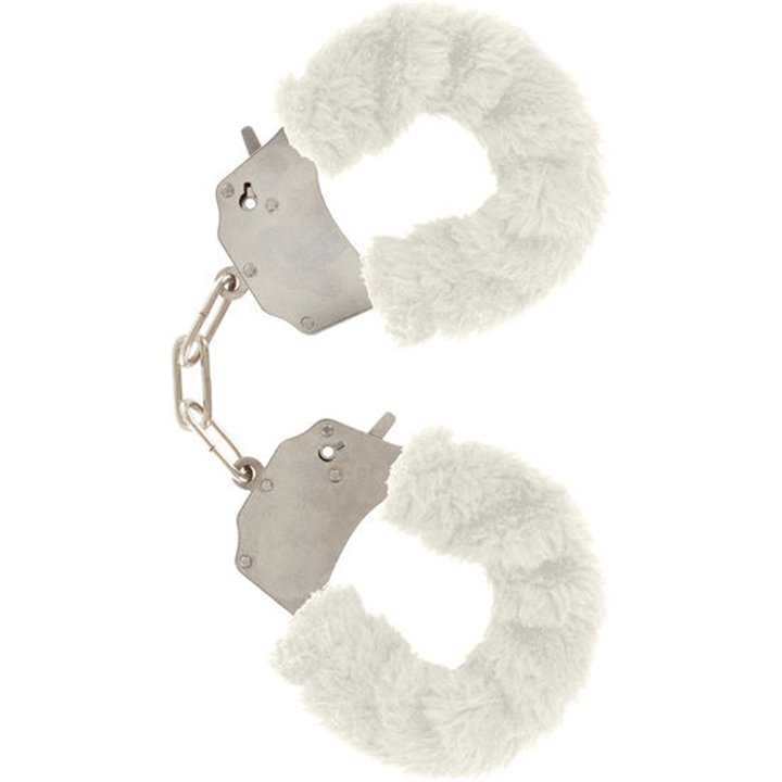 TOYJOY - FURRY FUN CUFFS BONDAGE WHITE - D-222232 - Teknashop Ltd