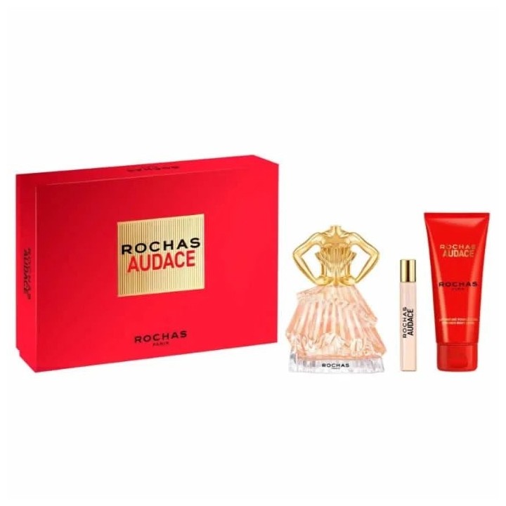 Rochas Audace Eau De Perfume Spray 90ml Set 3 Pieces - woman - Teknashop Ltd